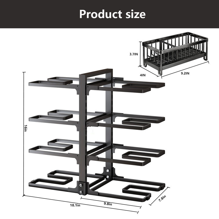 Adjustable under best sale sink shelf